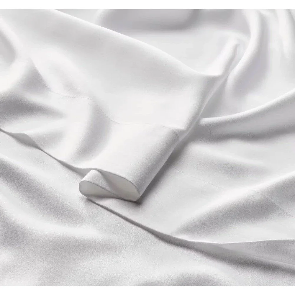Queen 400 Thread Count Rayon from Bamboo Sheet Set White - Casaluna